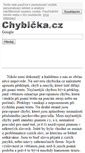 Mobile Screenshot of chybicka.cz